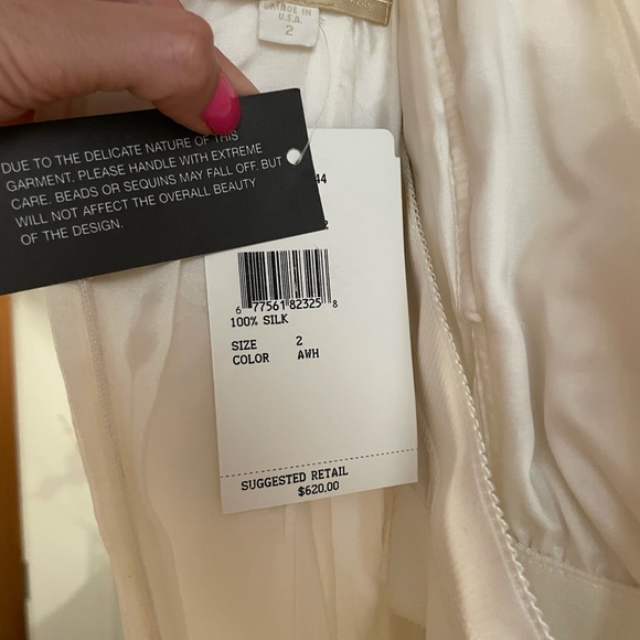 Nicole Miller starpless floral applicay dress - Picture 6 of 7